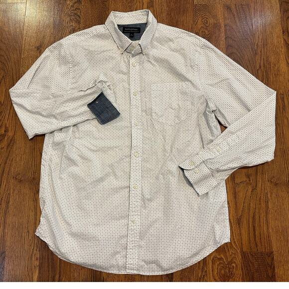 Banana Republic Men’s Soft Wash Casual Button Down Shirt – Size Large Flip Cuff - Picture 1 of 10